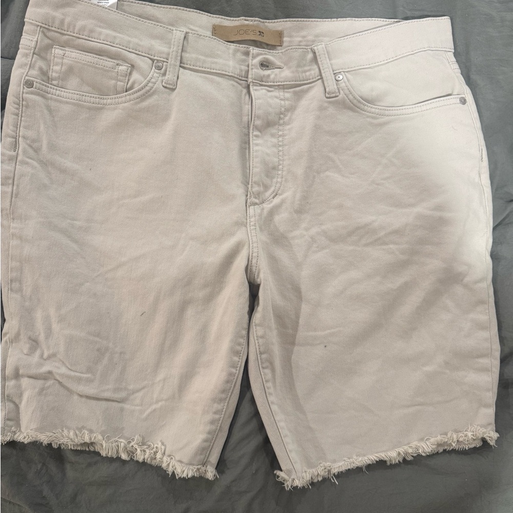 Joe's Jeans Cream Denim Shorts